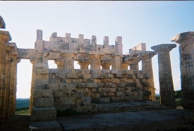 Temple area inside the Acropolis of Selinunte.